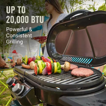 Roadtrip X-Cursion 2-Burner Portable Propane Gas Portable Grill, Red