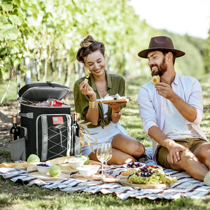 Cooler Backpack,50 Can Insulated Soft Backpack Cooler,Portable Lightweight Leakproof Cooler Bag,Large Capacity Beach Cooler,Waterproof Lunch Backpack for Men Women