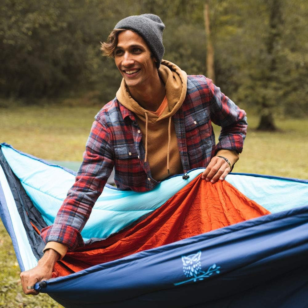Hammock Underquilt – Insulated Camping Quilt for Warm Sleeping – Fits under Hammocks – Ultralight, Water-Resistant & Packable