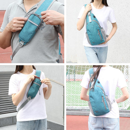 Crossbody Sling Backpack Sling Bag for Men Women, Travel Hiking Chest Bag Daypack, Small over the Shoulder Backpack