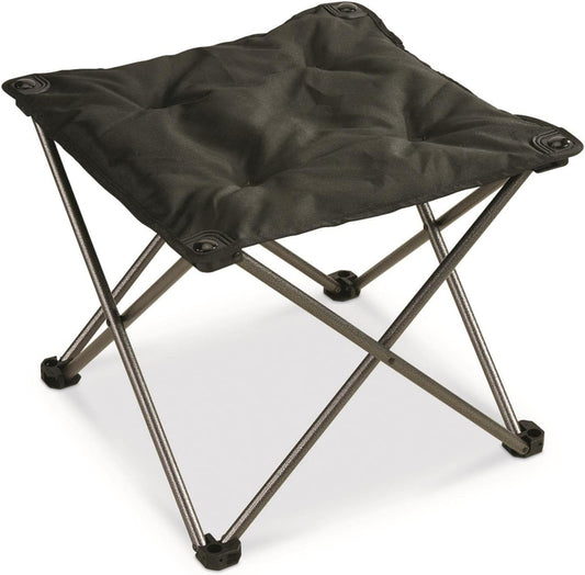 Camping Chair Foot Stool, Folding, Collapsible, Portable Footrest Black