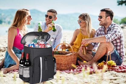 Backpack Cooler Leakproof Insulated Waterproof Backpack Cooler Bag, Lightweight Soft Beach Cooler Backpack for Men Women to Work Lunch Picnics Camping Hiking, 30 Cans