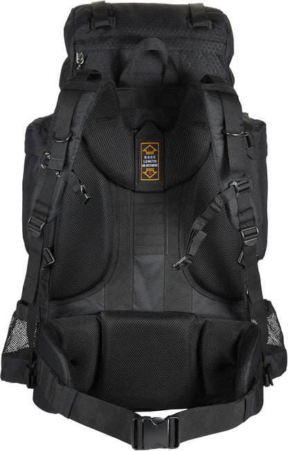 Internal Frame Hiking Backpack for Camping and Backpacking, Adjustable Straps, Rainfly Included