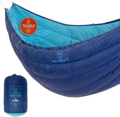 Hammock Underquilt – Insulated Camping Quilt for Warm Sleeping – Fits under Hammocks – Ultralight, Water-Resistant & Packable
