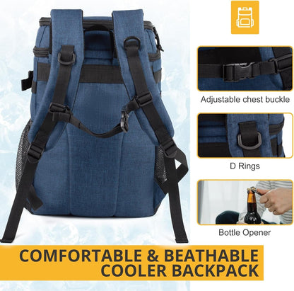 Tactical Backpack Cooler,Soft Lightweight Leakproof Cooler Backpack,Insulated Cooler Bag,Portable Soft Cooler Bag Waterproof for Beach, Travel, Camping, Picnic, Hiking