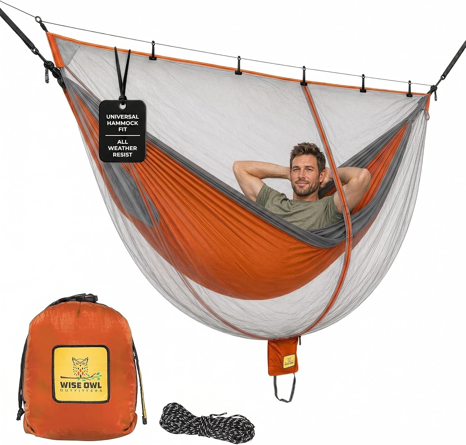 Hammock Bug Net – Mosquito Net for Hammock, Lightweight Bug Netting for Camping, Hiking, Backpacking, Forest & Outdoor Use
