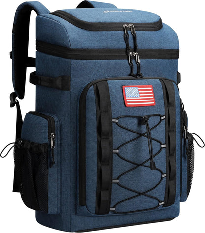 Cooler Backpack,50 Can Insulated Soft Backpack Cooler,Portable Lightweight Leakproof Cooler Bag,Large Capacity Beach Cooler,Waterproof Lunch Backpack for Men Women