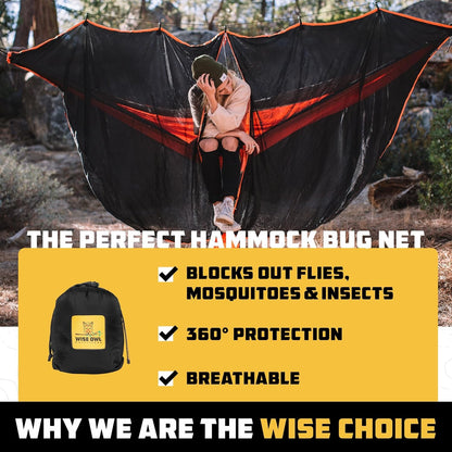 Hammock Bug Net – Mosquito Net for Hammock, Lightweight Bug Netting for Camping, Hiking, Backpacking, Forest & Outdoor Use