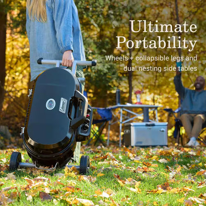 Roadtrip 285-Standup Portable Propane Gas Grill with Grill plus Griddle Bundle, Black