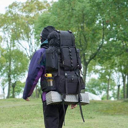 Internal Frame Hiking Backpack for Camping and Backpacking, Adjustable Straps, Rainfly Included