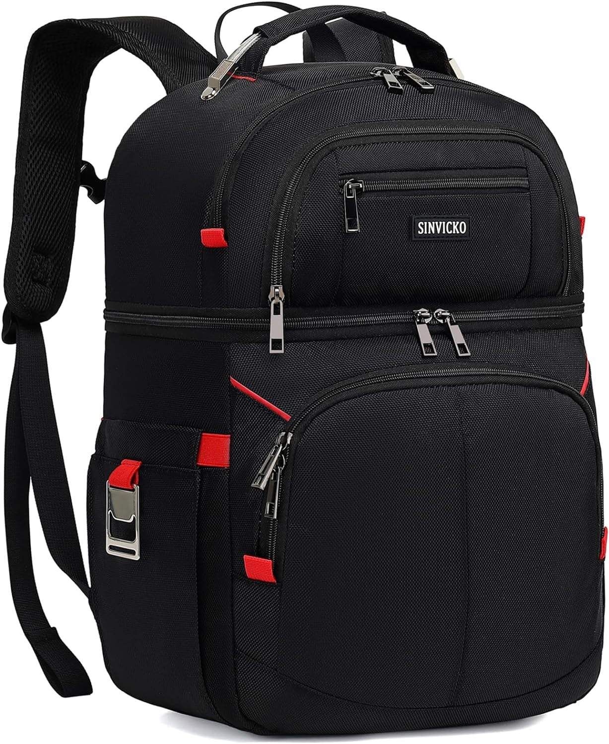 Insulated Cooler Backpack,Double Deck Leakproof Cooler Bag,Insulated Backpack Cooler Lunch Backpack for Men Women