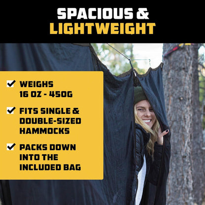 Hammock Bug Net – Mosquito Net for Hammock, Lightweight Bug Netting for Camping, Hiking, Backpacking, Forest & Outdoor Use
