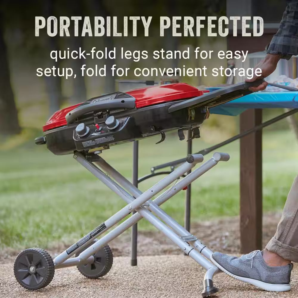 Roadtrip X-Cursion 2-Burner Portable Propane Gas Portable Grill, Red