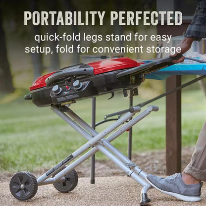 Roadtrip X-Cursion 2-Burner Portable Propane Gas Portable Grill, Red