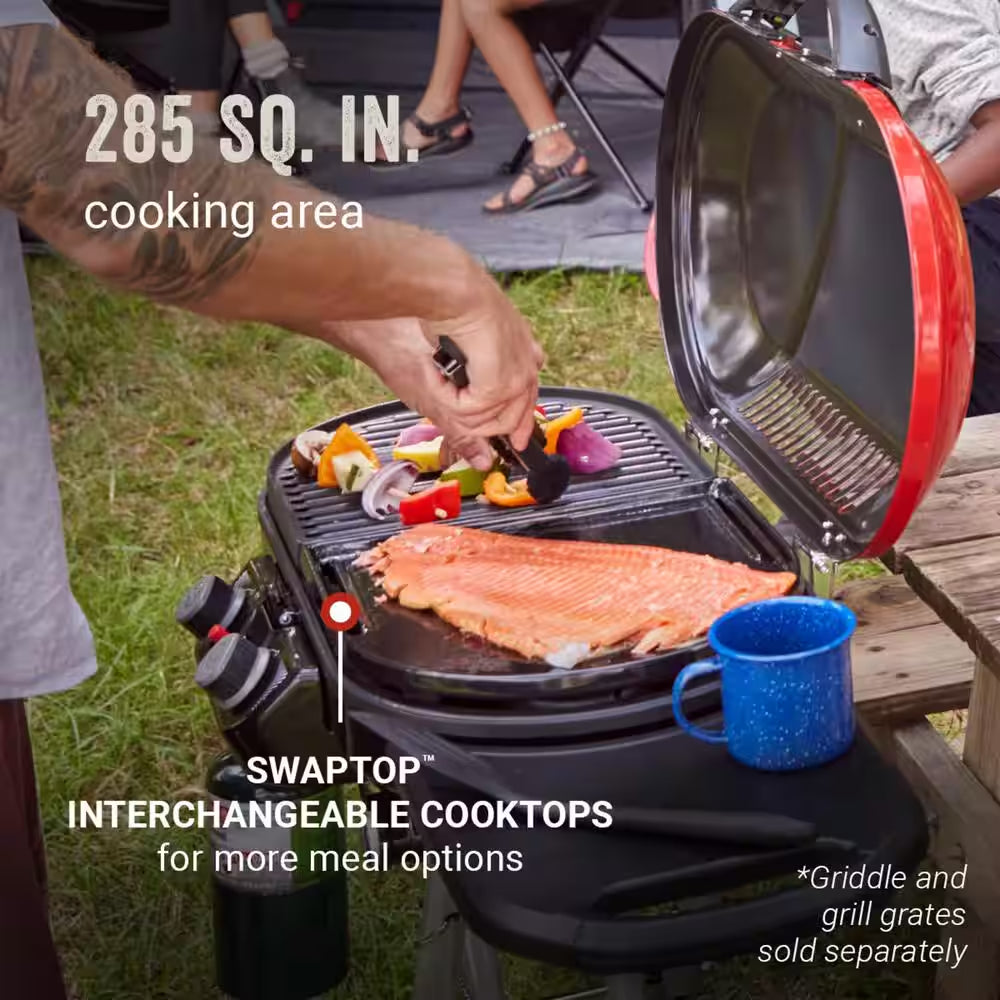 Roadtrip X-Cursion 2-Burner Portable Propane Gas Portable Grill, Red