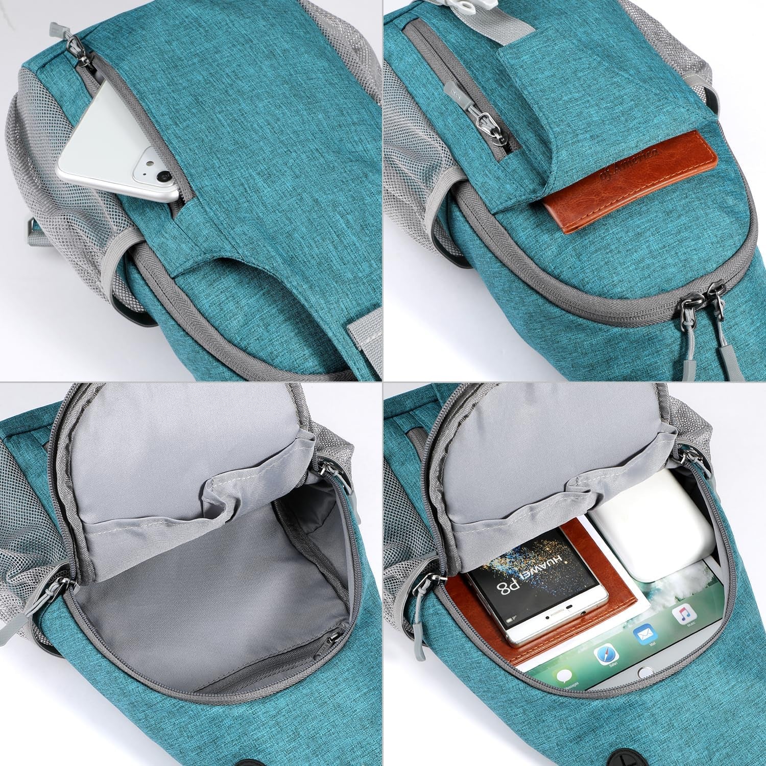Crossbody Sling Backpack Sling Bag for Men Women, Travel Hiking Chest Bag Daypack, Small over the Shoulder Backpack