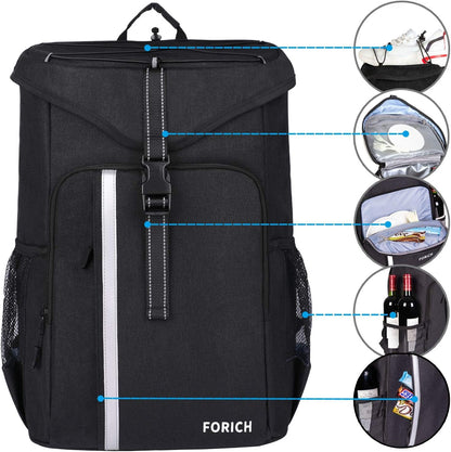 Backpack Cooler Leakproof Insulated Waterproof Backpack Cooler Bag, Lightweight Soft Beach Cooler Backpack for Men Women to Work Lunch Picnics Camping Hiking, 30 Cans