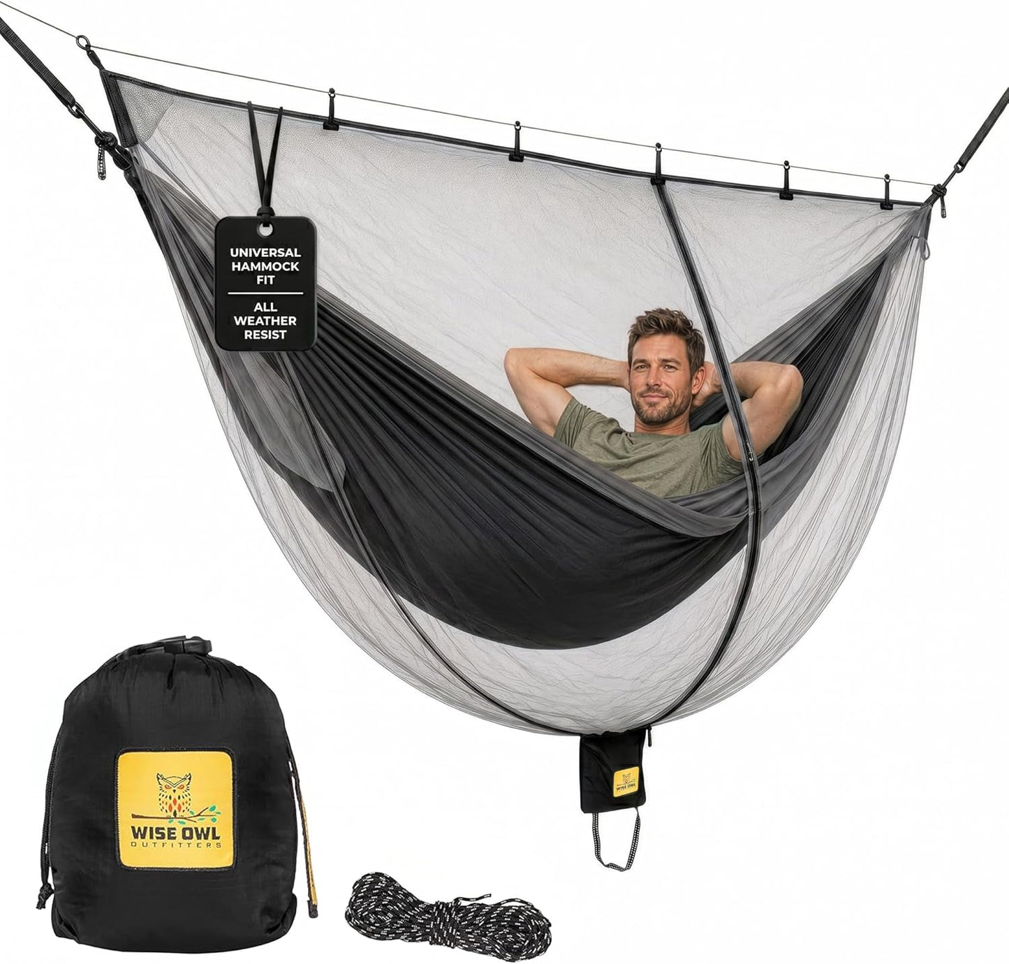 Hammock Bug Net – Mosquito Net for Hammock, Lightweight Bug Netting for Camping, Hiking, Backpacking, Forest & Outdoor Use