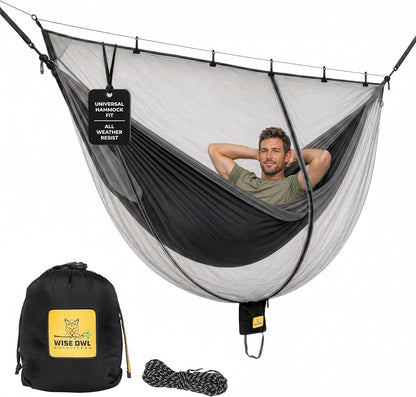 Hammock Bug Net – Mosquito Net for Hammock, Lightweight Bug Netting for Camping, Hiking, Backpacking, Forest & Outdoor Use