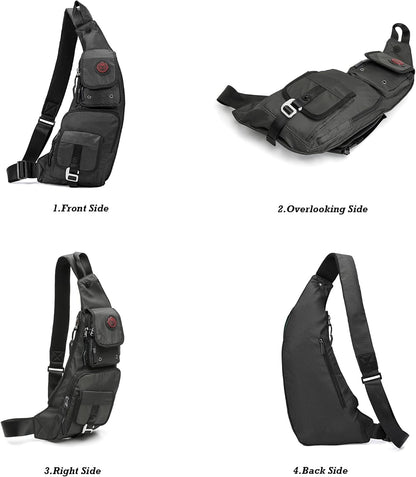 Sling Bag Chest Shoulder Backpack Crossbody Bags Casual Daypack for Men Women