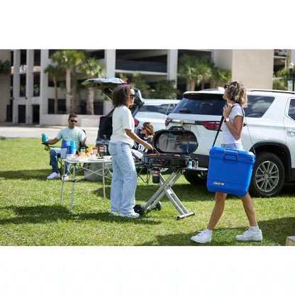 Roadtrip 285-Standup Portable Propane Gas Grill with Grill plus Griddle Bundle, Black
