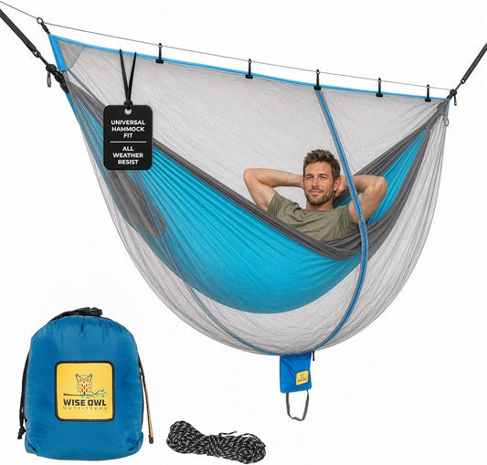Hammock Bug Net – Mosquito Net for Hammock, Lightweight Bug Netting for Camping, Hiking, Backpacking, Forest & Outdoor Use